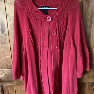 Lane Bryant 26/28w button up sweater
